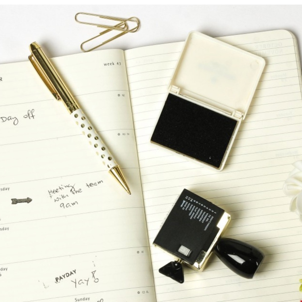 🆕 Kate Spade Call to Action Rotating Ink Stamper - Picture 3 of 7